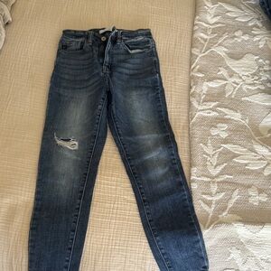 KanCan Dark Blue Distressed Skinny Jeans